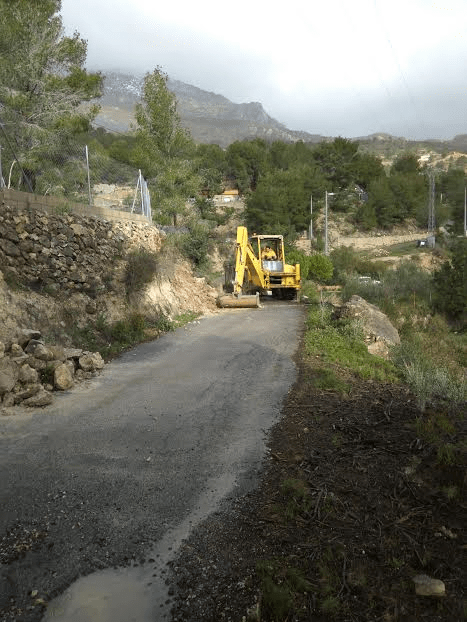 FINESTRAT.- POR EL&nbsp;TEMPORAL