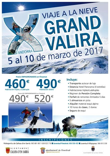 FINESTRAT.- VIAJE A LA&nbsp;NIEVE