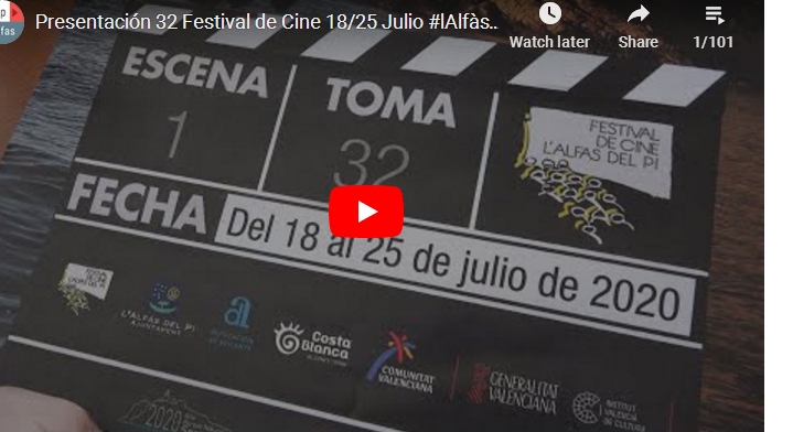 L’ALFÀS.- EL ALCALDE PRESENTA EL 32 FESTIVAL DE&nbsp;CINE