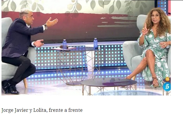 Lolita critica con dureza la manifestación del 8-M y así reacciona Jorge&nbsp;Javier