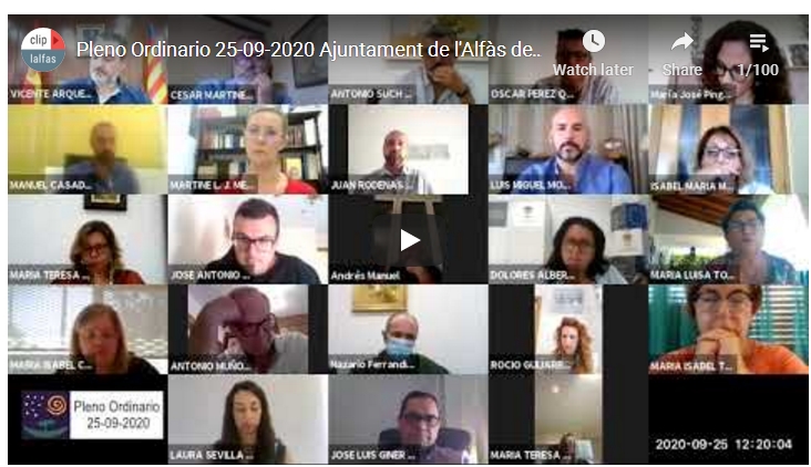 L’Alfàs.- PLENO ORDINARIO DEL MES