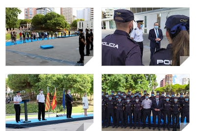 Benidorm.-El alcalde asiste a la presentación de los nuevos agentes en prácticas de la Policía Nacional