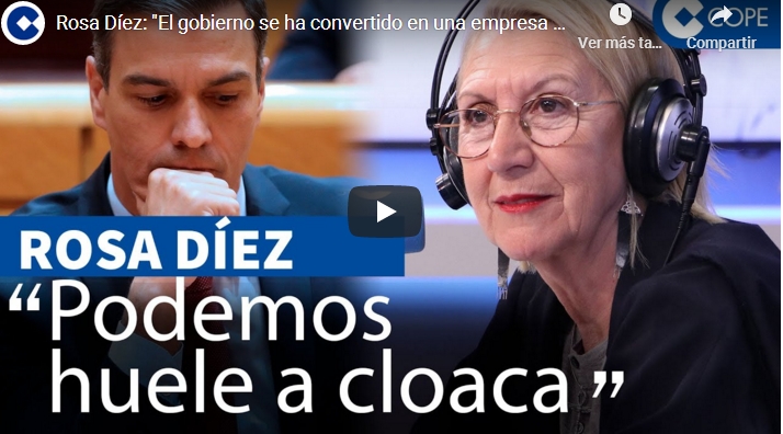 ROSA DIEZ.- «PODEMOS HUELE A CLOACA»
