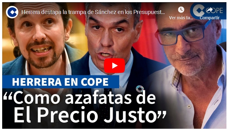 HERRERA: «COMO AZAFATAS DEL EL PRECIO&nbsp;JUSTO»