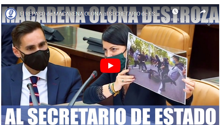 EL REPASO DE MACARENA OLONA AL SECRETARIO DE&nbsp;ESTADO