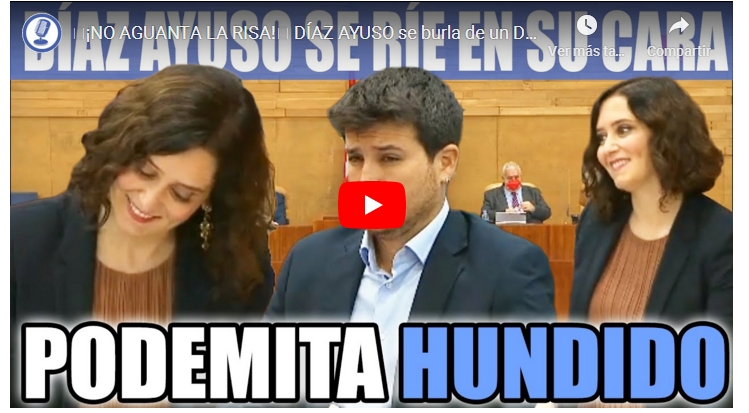 DIAZ AYUSO SE RÍE EN SU&nbsp;CARA