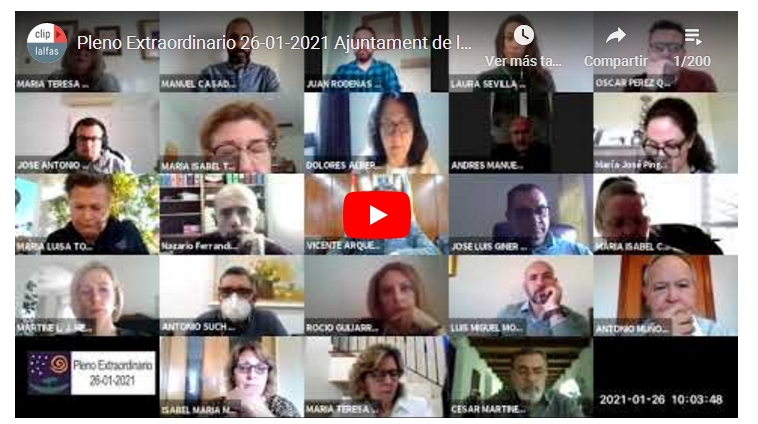 L’AlFÀS.- EL PLENO EXTRA EN&nbsp;VIDEO