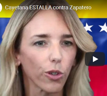 CAYETANA, ESTALLA CONTRA&nbsp;ZAPATERO