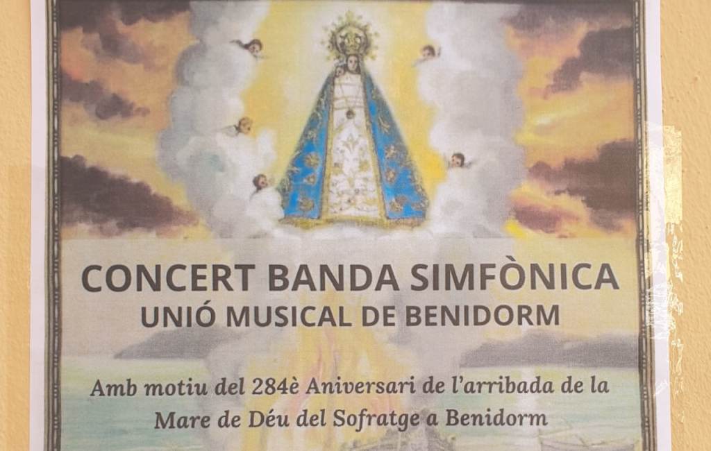 Benidorm Concierto en honor a la Mare de Deú del Sofratge por su hallazgo en el&nbsp;284